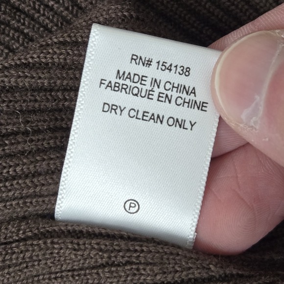 Staud Hazel Dress Womens Large Brown Sweater Knit Combo Long Sleeve Maxi Wool - Picture 6 of 8